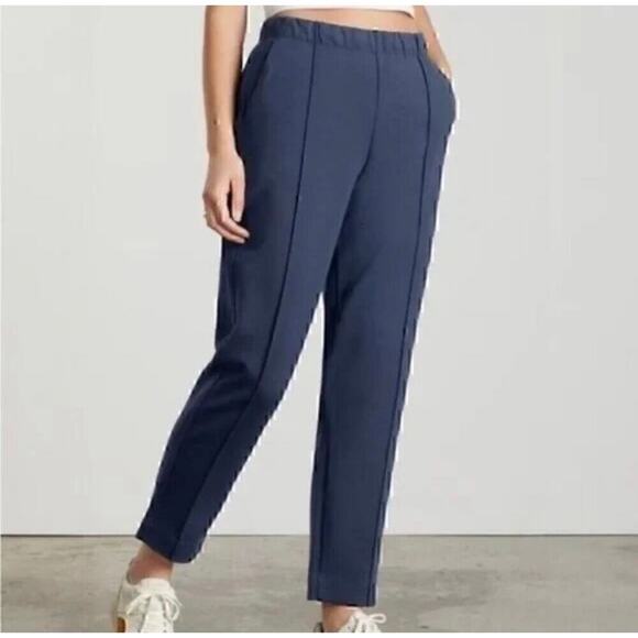 Everlane Pants - Everlane Navy Dream Pull On Cropped Pants Casual Career Minimalist medium